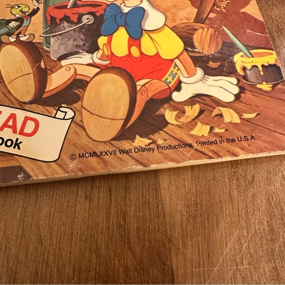 Vintage Disney Pinocchio #311 See Hear Read Record Book 33 1/3 RPM Songs Movie - Picture 16 of 16